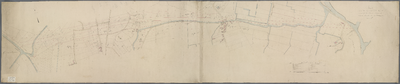 A-0473 Kaart van het nieuw te maken [gegraven] kanaal van af de Haarlemmer trekvaart over de Lee tot aan..., 1833